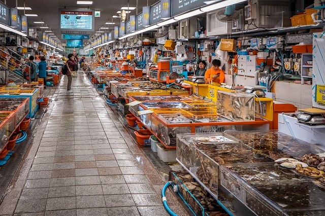Chợ cá Jagalchi – nơi lý tưởng để thưởng thức hải sản tươi ngon ở Busan